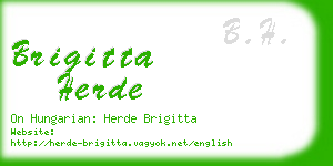 brigitta herde business card